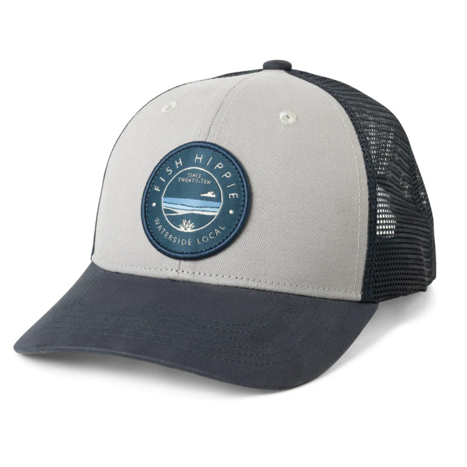 Fish Hippie Distant Trucker Hat - Navy