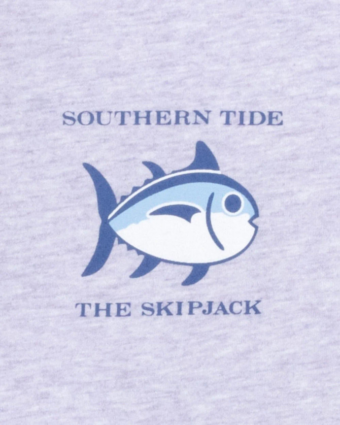 Southern Tide Men's Heather Original Skipjack Tee - Heather Wisteria Purple