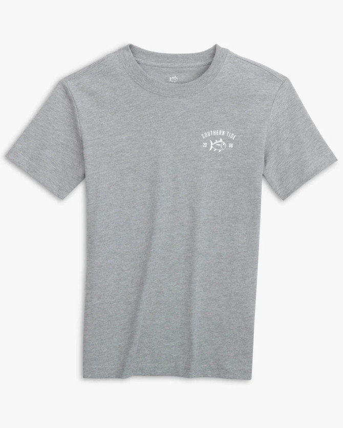 Southern Tide Youth RRR Skipjack Tee - Heather Quarry