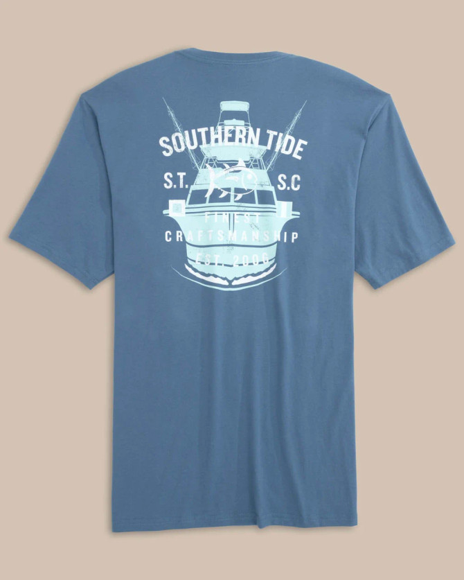 Southern Tide Men's Finest Craftsmanship Tee - Coronet Blue