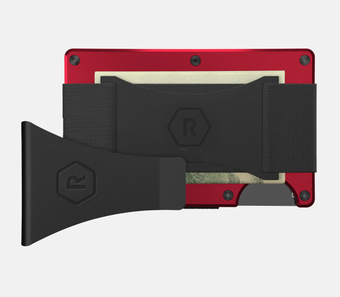 The Ridge Red Aluminum Ridge Wallet