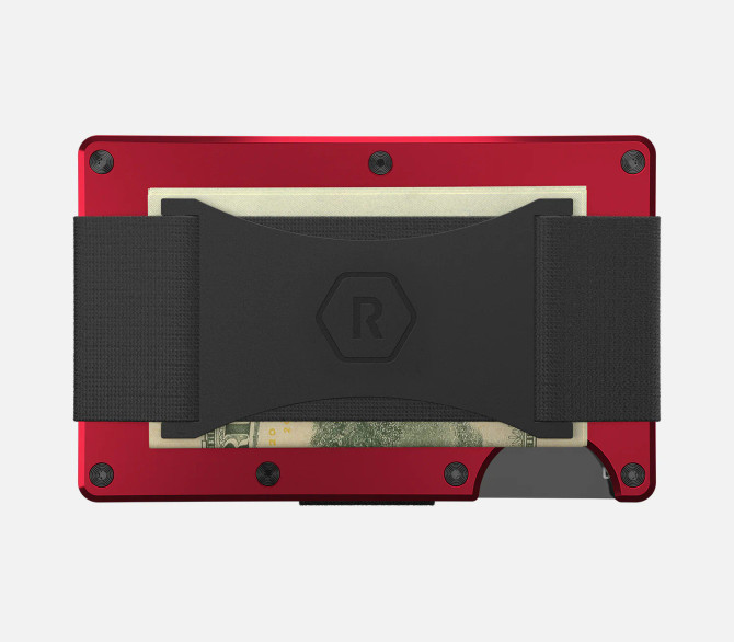 The Ridge Red Aluminum Ridge Wallet