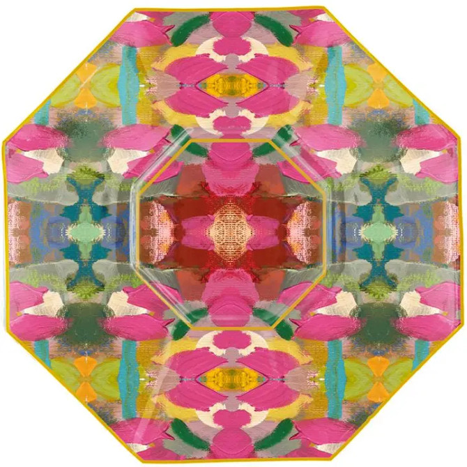 Moroccan Pink By Laura Park Decoupage Glass Plate