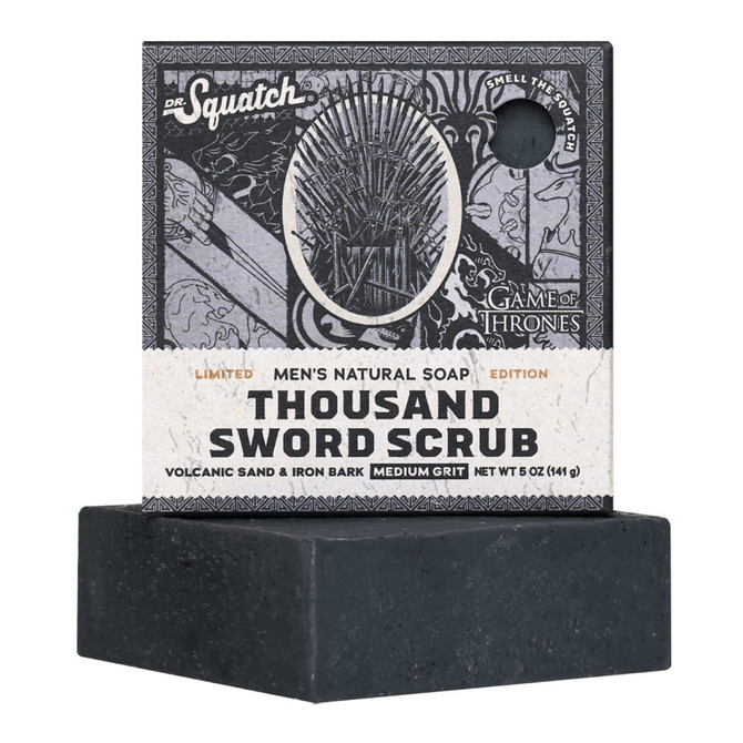 Dr. Squatch x Game Of Thrones Bar Soap - Thousand Sword Scrub
