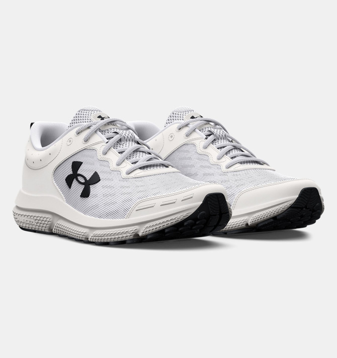 Under Armour Men's UA Charged Assert 10 Running Shoes - White/Black