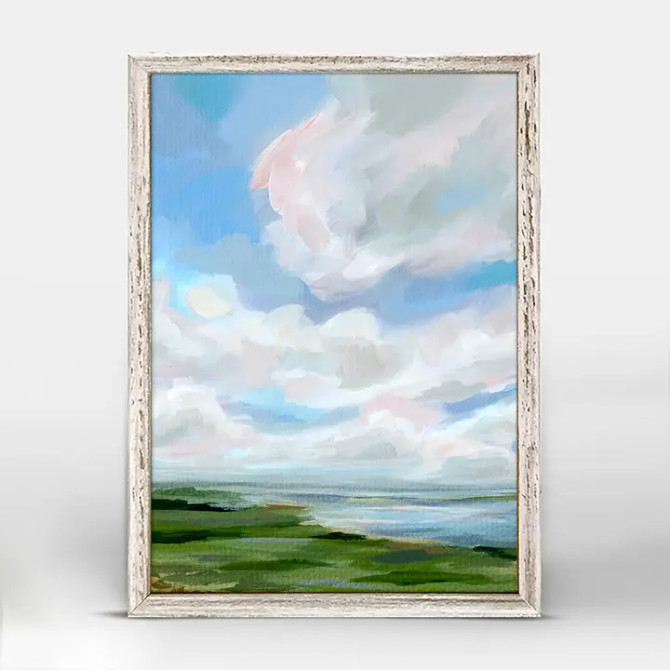 Greeenbox Art Clouds & Coast Mini Framed Canvas