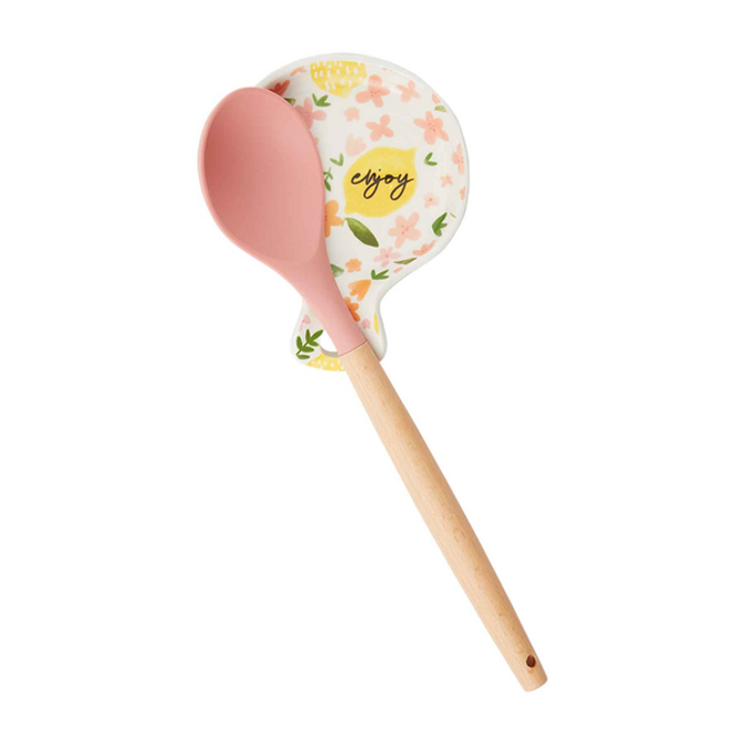 Mud Pie Lemon Spoon Rest Set