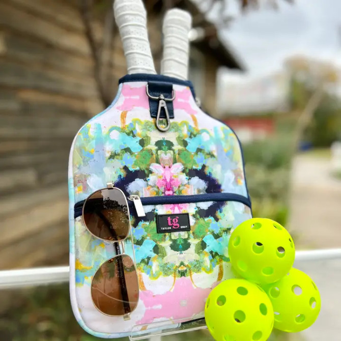 Taylor Gray Nantucket Bloom Pickleball Paddle Cover | Laura Park