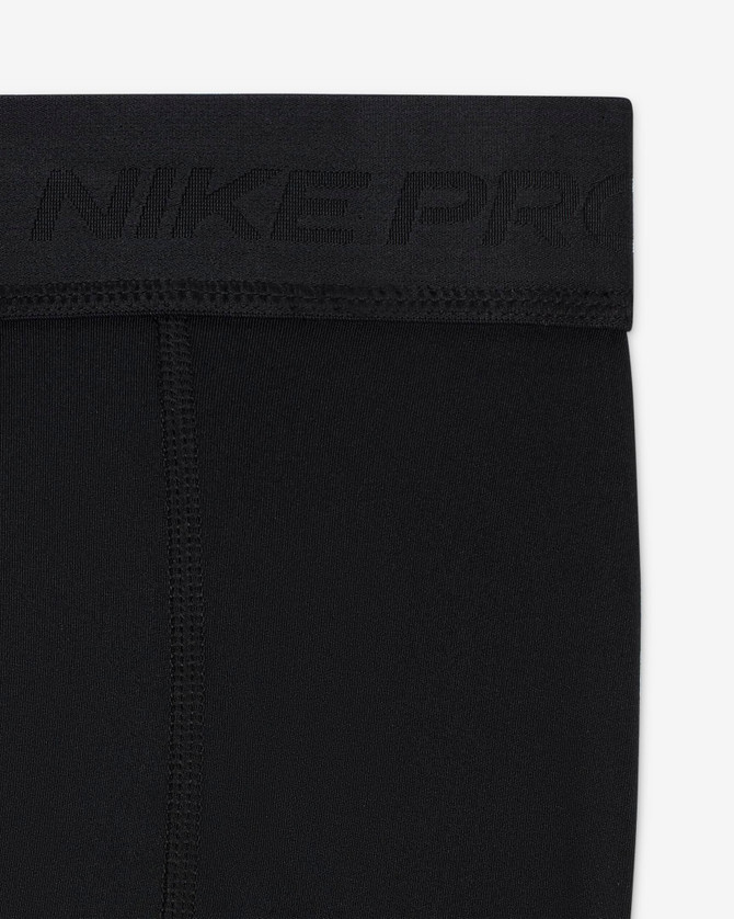 Nike Pro Big Kids' Dri-FIT Shorts - Black/White