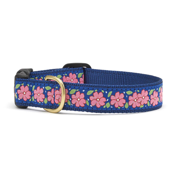 Up Country Pink Garden Dog Collar - Wide X-Large