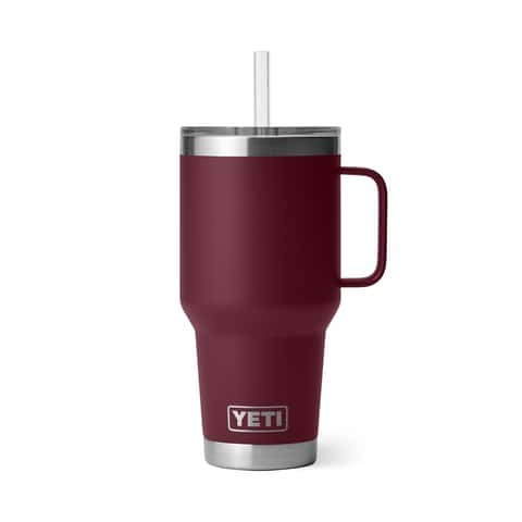 YETI Rambler 35 oz Wild Vine Red BPA Free Insulated Straw Tumbler