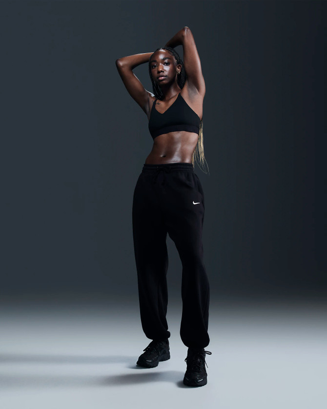 Nike Women's Indy Light Support Padded Adjustable Sports Bra - Black