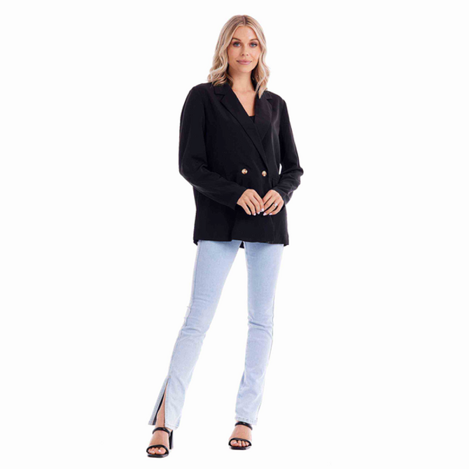 Mud Pie Women's Black Wynn Blazer