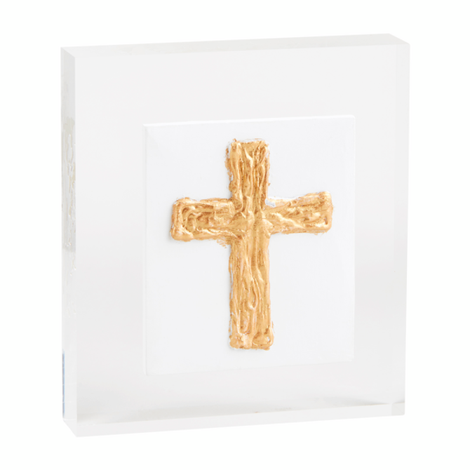 Mudpe Small Acrylic Cross Plaque