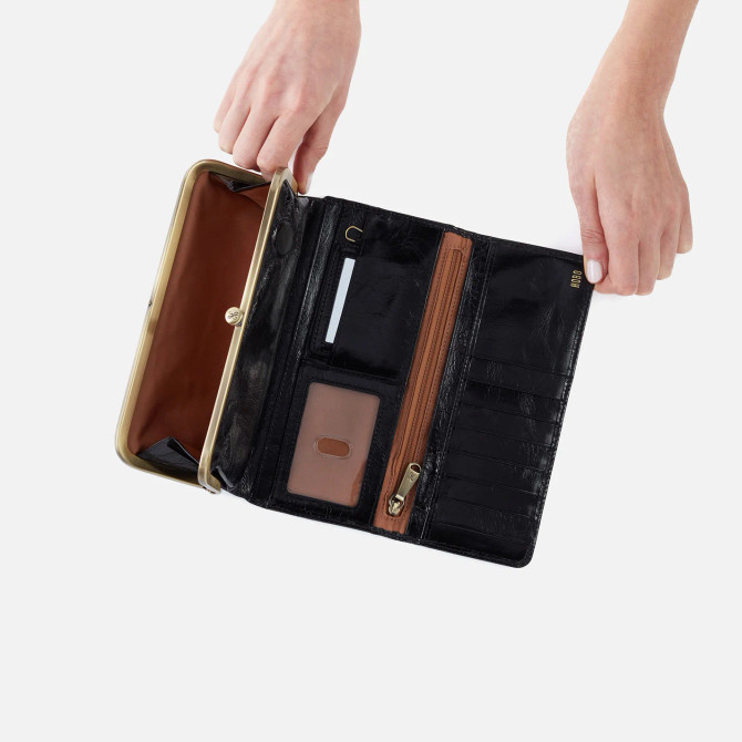 Hobo Rachel Continental Wallet - Black