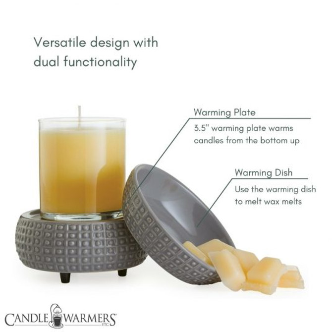 Candle Warmers Etc. Slate 2-In-1 Classic Fragrance Warmer Candle Warmers Etc. Slate 2-In-1 Classic Fragrance Warmer