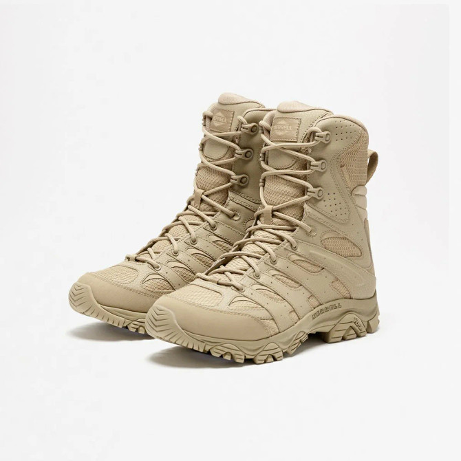 Merrell Work MOAB 3 8" Tactical Zip Waterproof Boot - Coyote