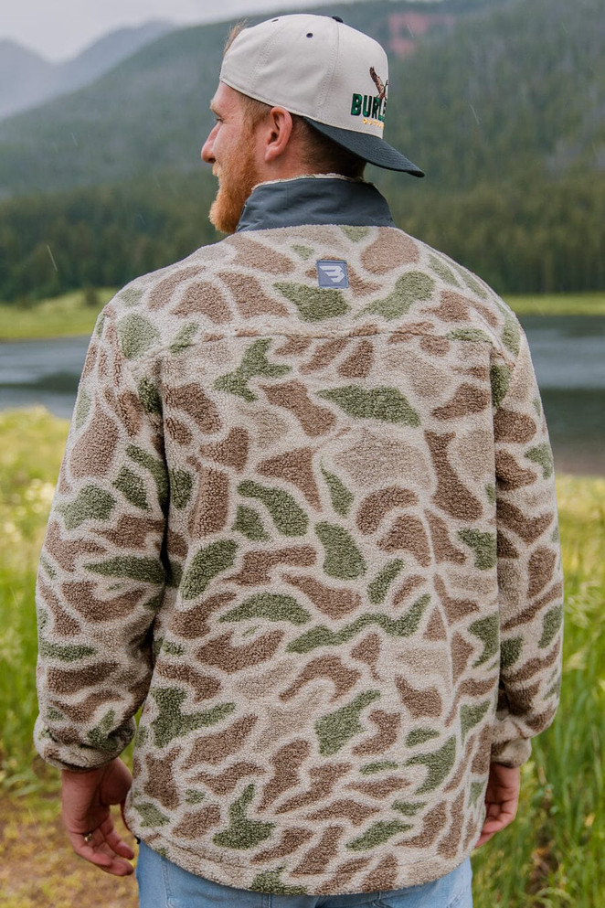 Burlebo Sherpa Quarter Zip - Alpine Camo