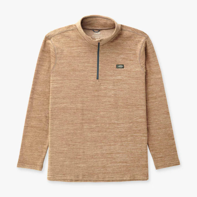 Aftco Coastal Layer 1/4 Zip - Rubber Heather