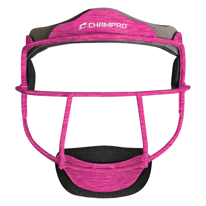 Champro "The Grill" Defensive Fielder's Facemask – Heathered Hot Pink