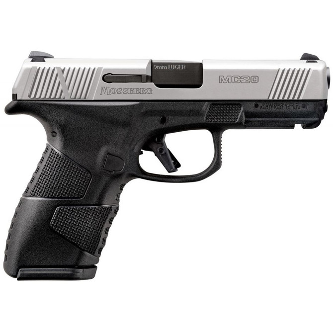 Mossberg MC2 Compact 9mm Pistol - Matte Stainless Steel/Black