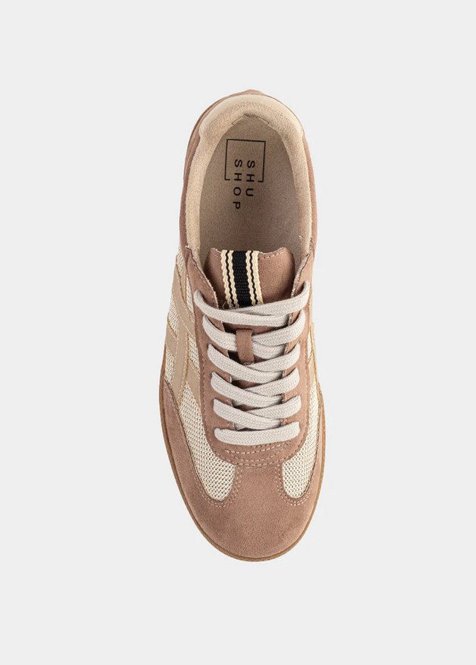 Shushop Women's Sasha Sneaker - Taupe Suede