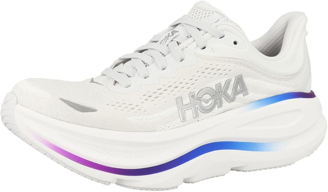 Hoka Women's Bondi 9-Cosmic Grey/White