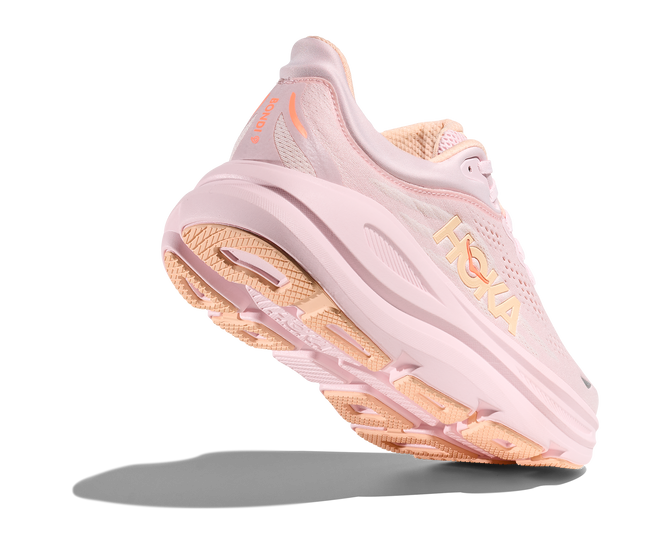 Hoka Women's Bondi 9 - Lilac Cream/Tangerine