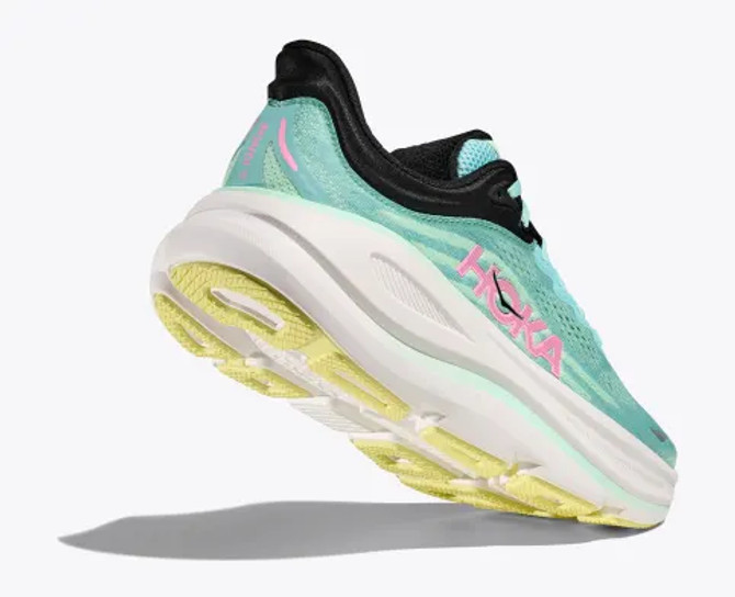 Hoka Women's Bondi 9 Wide -Blue Spark/Mint Fluorite