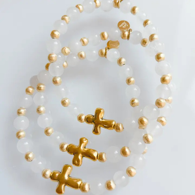 Cola Stacks Gold Everyday Cross