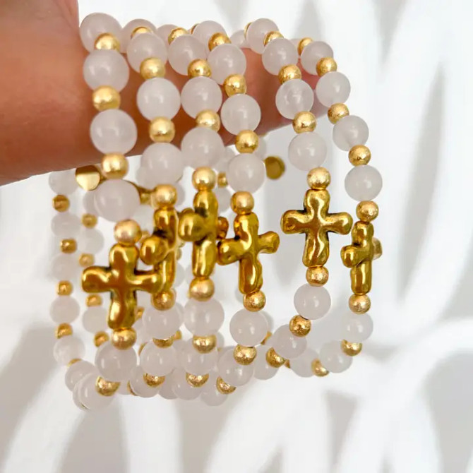 Cola Stacks Gold Everyday Cross
