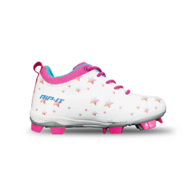 Rip-It Girls Play Ball Softball Cleat - Starlight Pink