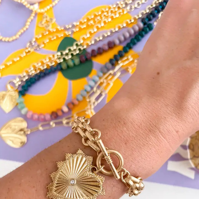 Cola Stacks Sullivan Toggle Bracelet