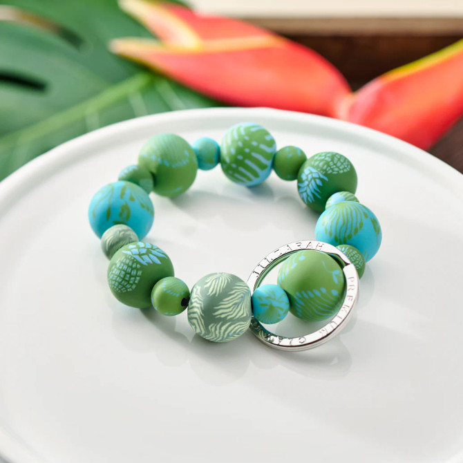 Jilzarah Tropical Green Wrist Keychain