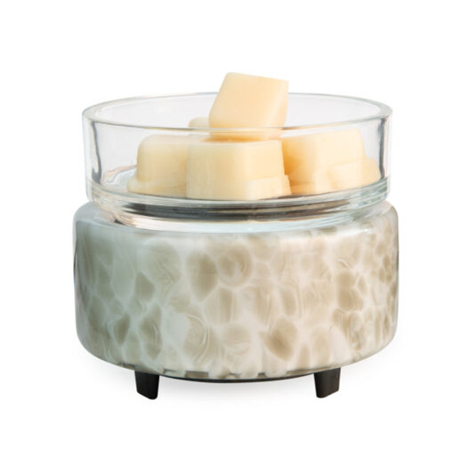 Candle Warmers Swirl Glass Classic 2-in-1 Warmer
