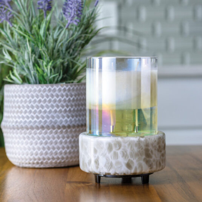 Candle Warmers Swirl Glass Classic 2-in-1 Warmer