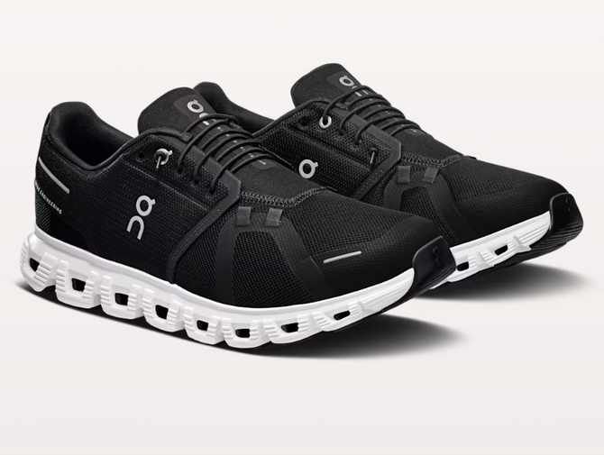 On Men's Cloud 6 - Black/White On Men's Cloud 6 - Black/White