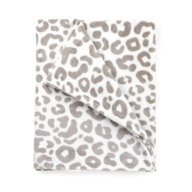 Viv & Lou Natural Leopard Blanket