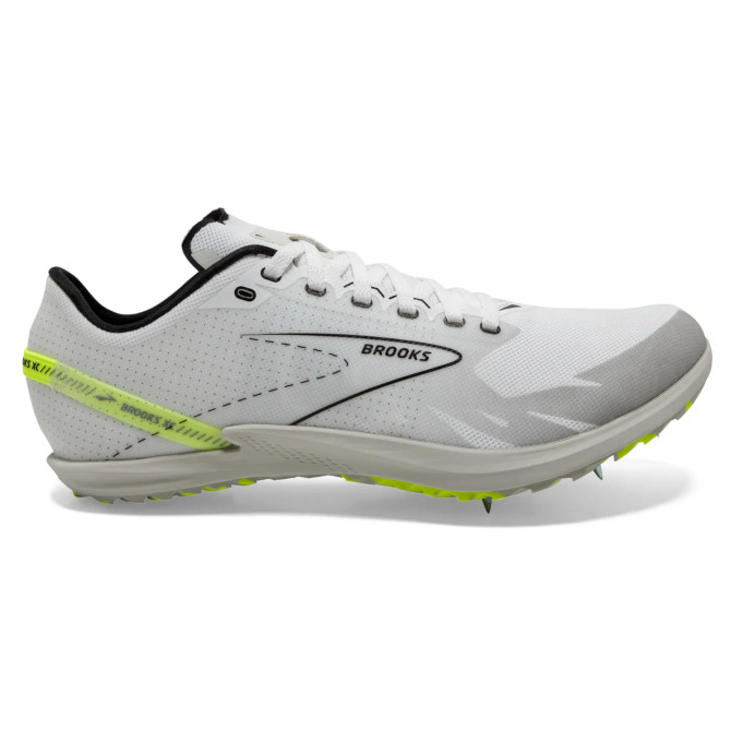 Brooks Draft XC Cross Country Spikes - White/Black/Nightlife