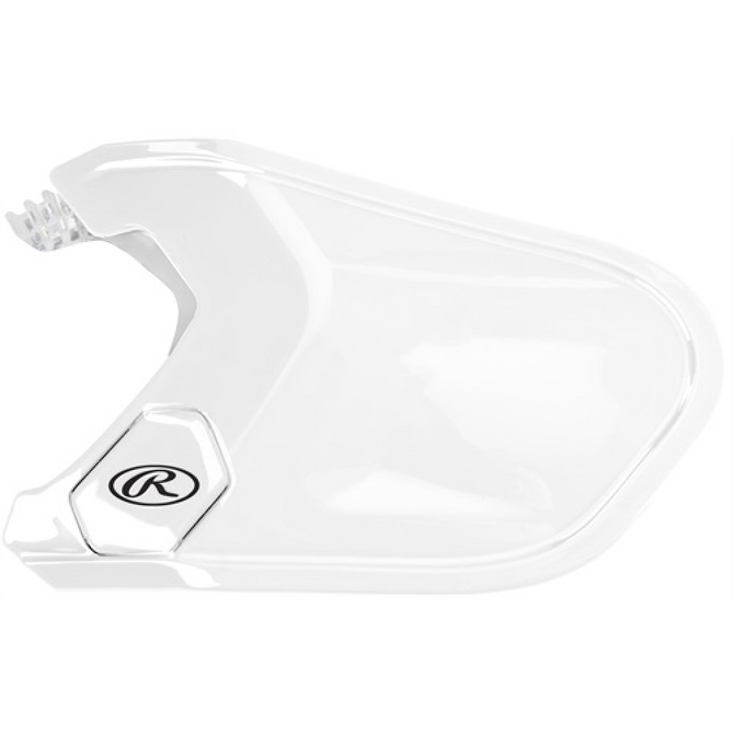 Rawlings Mach Adjust EXT Batting Helmet Extension - Gloss White