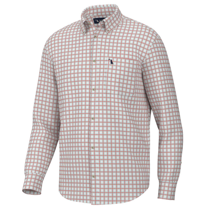 Local Boy Youth Faulk Dress Shirt - Salmon/Light Teal/Teal