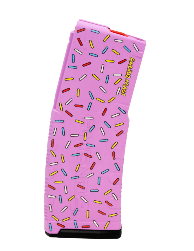 Amend2® AR-15/M4/M16 5.56x45mm NATO/.223 Remington Mod-2 Pink Custom Printed Sprinkle Donut 30-Round Magazine