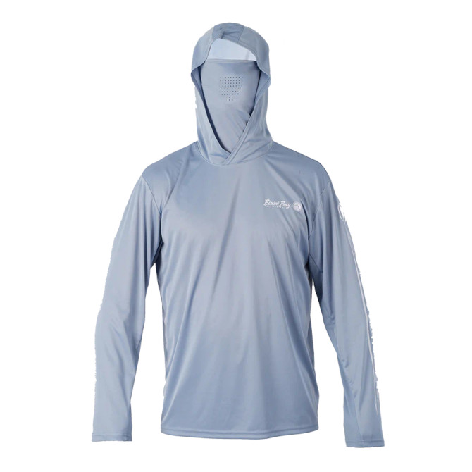 Bimini Bay Hatteras Performance Hoodie with Gaiter Featuring BloodGuard - Infinity Gray