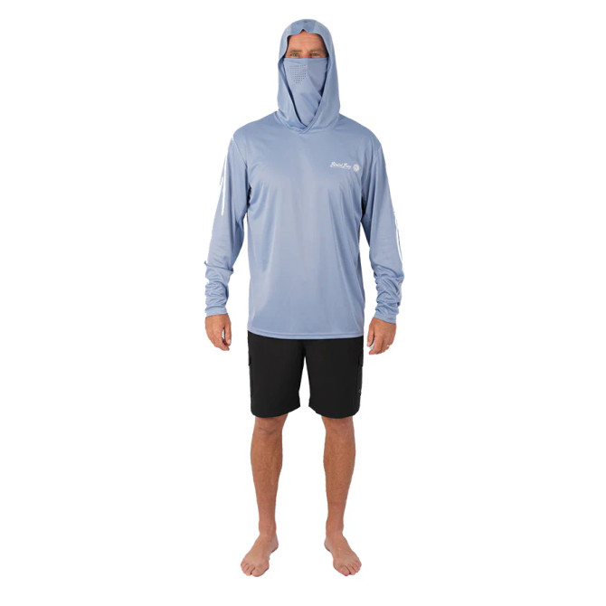 Bimini Bay Hatteras Performance Hoodie with Gaiter Featuring BloodGuard - Infinity Gray