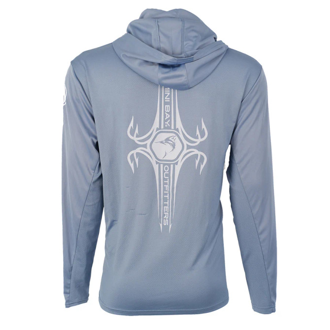 Bimini Bay Hatteras Performance Hoodie with Gaiter Featuring BloodGuard - Infinity Gray