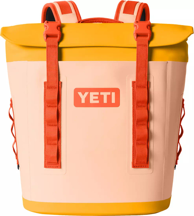 Yeti Hopper M12 Soft Backpack Cooler - Peach/Beekeeper