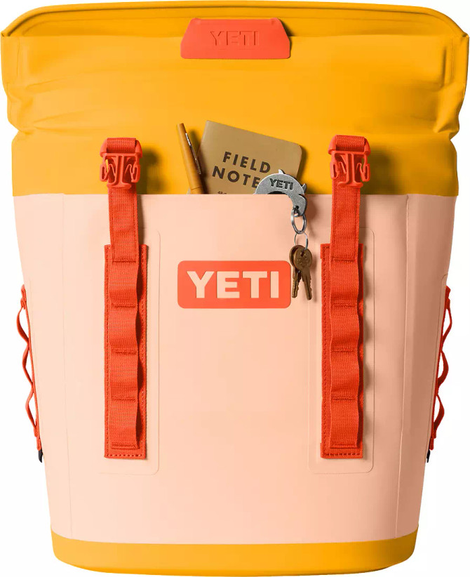 Yeti Hopper M12 Soft Backpack Cooler - Peach/Beekeeper