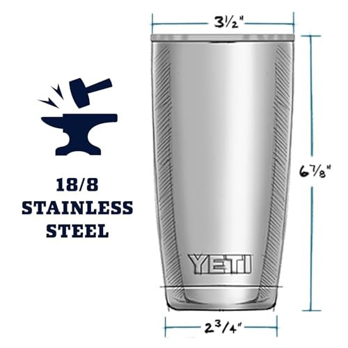 Yeti Rambler 20 oz Tumbler with Magslider Lid - Firefly Yellow