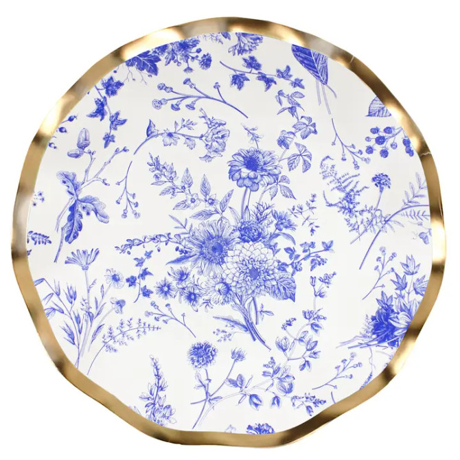 Sophistiplate Timeless Wavy Paper Salad Plate