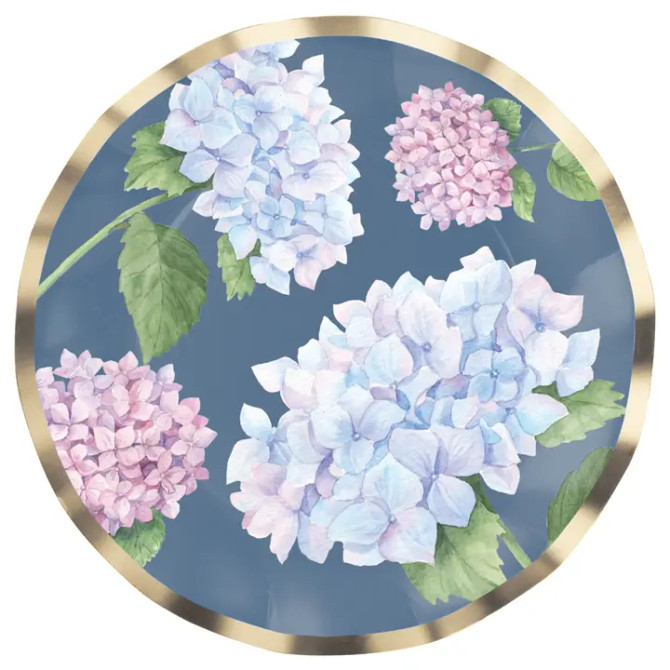 Sophistiplate Salad Plate Hydrangea/8pk